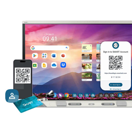 SMART Board RX 86 4K 86" Etkileşimli Sınıf Ekranı | HyPr Touch, iQ Android