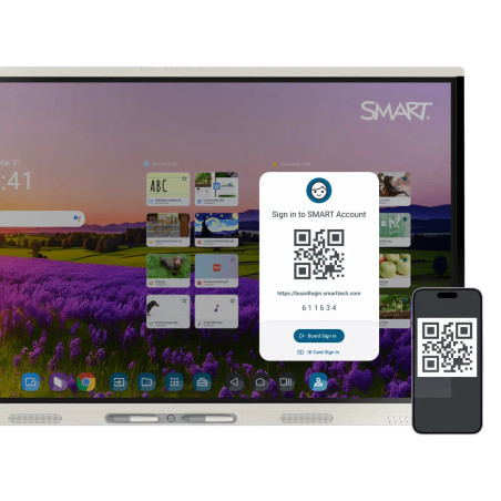 SMART Board MX55 (V5) 4K 55" Etkileşimli Eğitim Ekranı | HyPr Touch, iQ Android