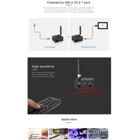 LENKENG LKV388IR Kablosuz IR Uzatıcı 200m | HepsiProjeksiyon