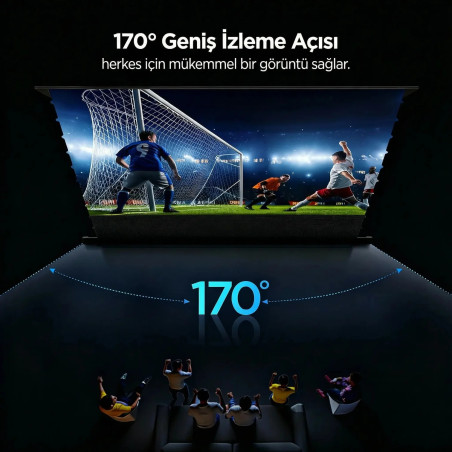 Proscreen PRO 100” 221x124 Motorlu Gergili ALR Projeksiyon Perdesi