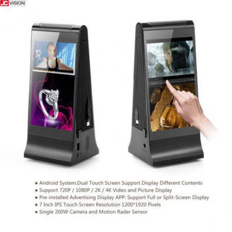 JCVISION JC-PS868 Plus 8" Çift Ekranlı Akıllı Menü Powerbank